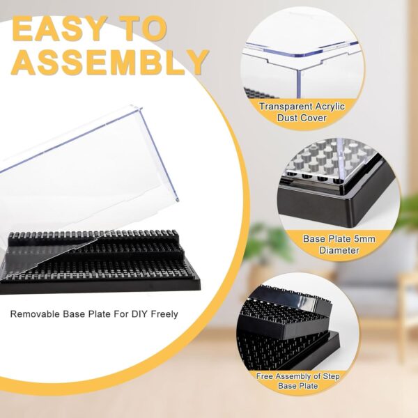 Expositor para Mini Figuras Lego com 3 Placas feito em Metacrilato Transparente
