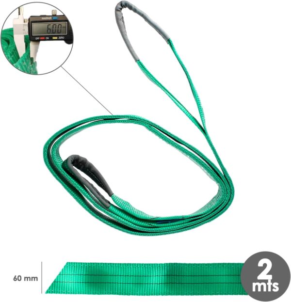 third_B0D1DBMXMH_92_250326 Cinta Plana Wolfpack 2000 Kg 2 Metros Profisional 100% Poliéster Verde