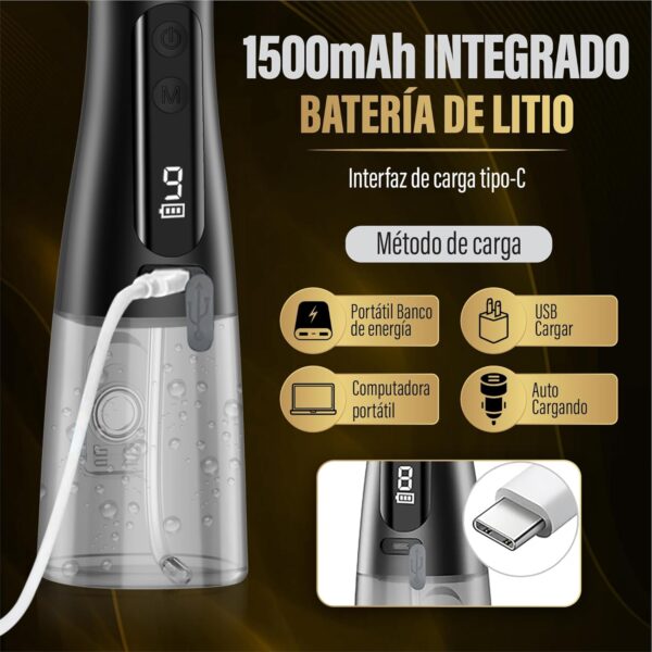 Irrigador Bucal Portátil 6 Acessórios EMIR USB-C
