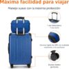 Conjunto Mala De Viagem Rigida 4 Rodas + 2 Bolsas - 38 X 23,5 X 57,5 Cm