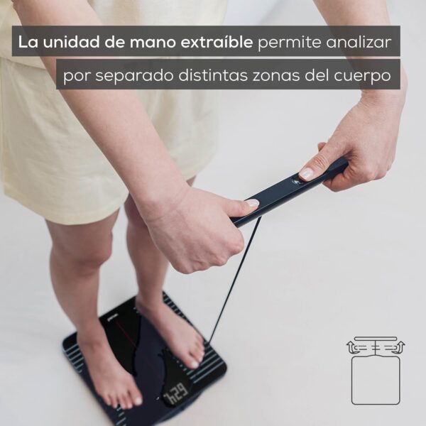 Balança Digital de Gordura Corporal Beurer BF 990 com Sensores de Mão e Conexão Wi-Fi/Bluetooth