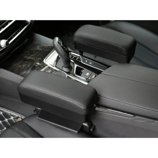 Apoio de Braço para Carro Ajustável com Armazenamento Universal Blalion Pele PU