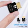 Adaptador HDMI 8K Ângulo 90 e 270 Graus Macho para Fêmea HDMI 2.1