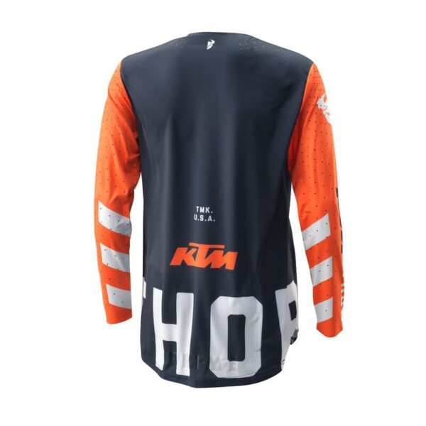 (L) Camisola de Motocross KTM Thor Prime Pro Shirt 2022 Respirável - Laranja/Azul