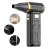 Soprador de Ar e Aspirador 2 em 1 100000 RPM 6000mAh 6 Velocidades LED - Preto