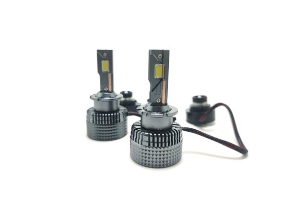 Lâmpadas LED D2S Para Faróis Turbo 6500K Canbus Sem Erro D-Series