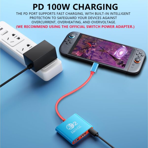 D226X3028_1775418557586_3 Base de Carregamento Switch 2 HDMI 4K 60Hz USB 3.0 PD 100W HAQIUHETO