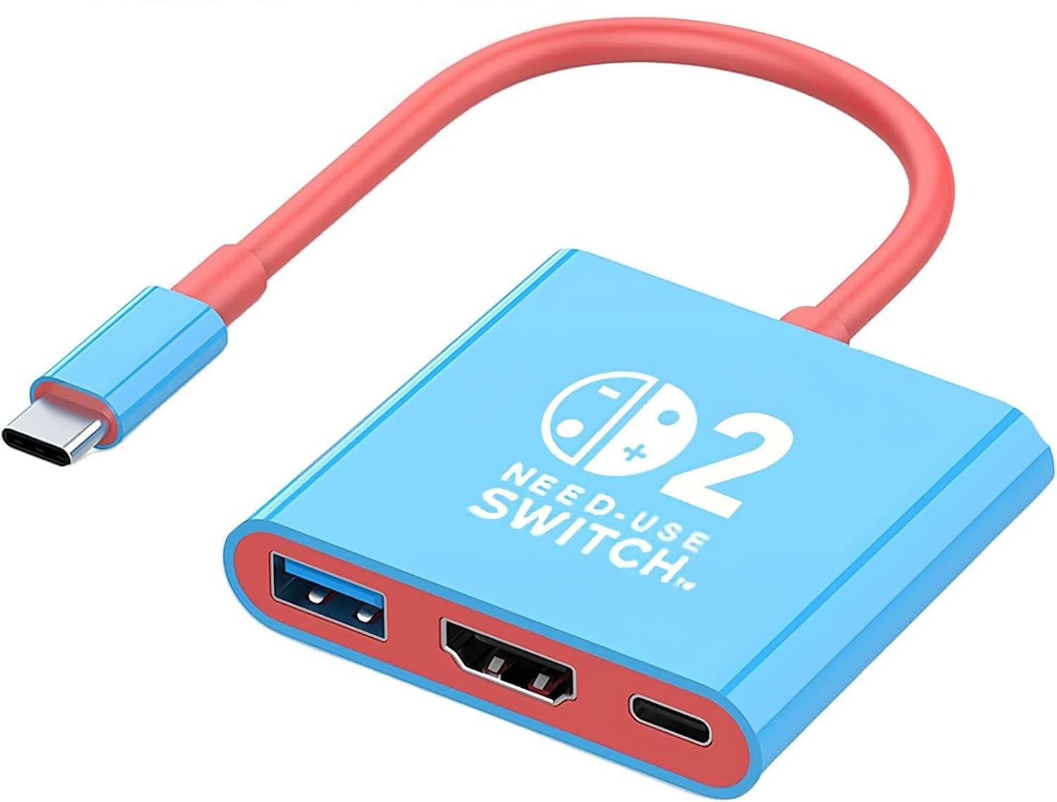 Base de Carregamento Switch 2 HDMI 4K 60Hz USB 3.0 PD 100W HAQIUHETO