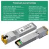(x4) 10/100/1000Mbps RJ45 100m DDM Módulo Transceptor SFP Cobre Adaptativo BYXGD BYXGD-GE-T