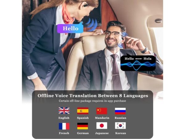 D226X3033_1775423443548_2 Auriculares Tradutores até 144 Idiomas Tempo Real Cancelamento Ruído Aqxreight Som HD