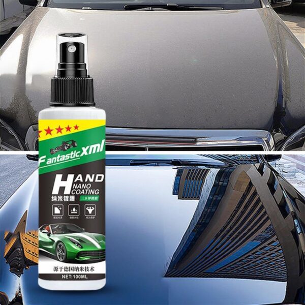 (100 ml) Revestimento de Nanocerâmica Líquido VUIUYOIES Spray Hidrofóbico e Brilho - Transparente