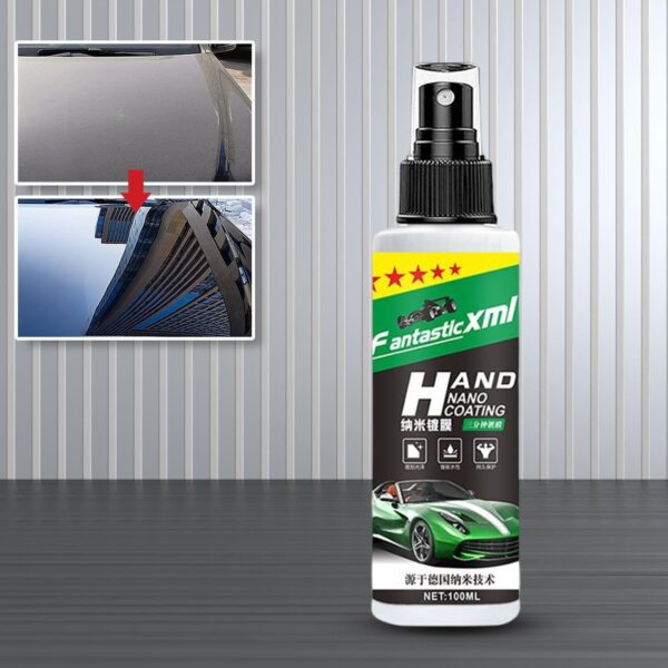 (100 ml) Revestimento de Nanocerâmica Líquido VUIUYOIES Spray Hidrofóbico e Brilho - Transparente