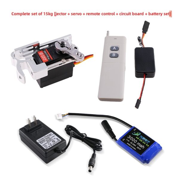 Sistema de Libertação de Carga para Drone FPV Controlo Remoto Sem Fios - Preto