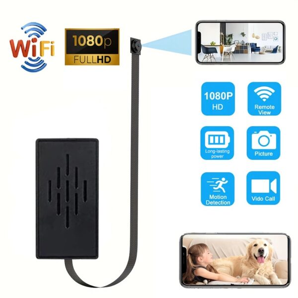 D226X3037_1775425302560_0 Mini Câmara Espiã WiFi Full HD 1080P Detecção Movimento iWFCam DIY