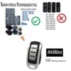 2 Comandos de Garagem 4 Canais 868,3 MHz para Hörmann Botão Azul Juxine HSM4 HS4