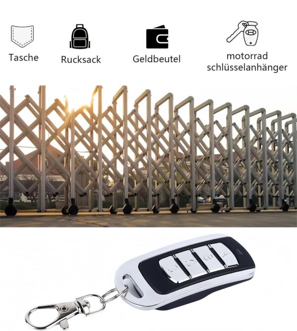 2 Comandos de Garagem 4 Canais 868,3 MHz para Hörmann Botão Azul Juxine HSM4 HS4