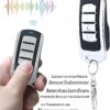 2 Comandos de Garagem 4 Canais 868,3 MHz para Hörmann Botão Azul Juxine HSM4 HS4