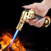 D226X3041_1775427047043_0 Isqueiro Maçarico Recarregável de Chama Direta para Cozinha e Soldagem - Preto