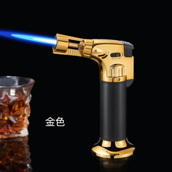 D226X3041_1775427047043_2 Isqueiro Maçarico Recarregável de Chama Direta para Cozinha e Soldagem - Preto