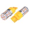 Lâmpadas Pisca LED 7440 W21W T20 Canbus 1800LM 3030 SMD Sem Erro (Laranja)