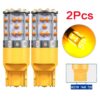 Lâmpadas Pisca LED 7440 W21W T20 Canbus 1800LM 3030 SMD Sem Erro (Laranja)