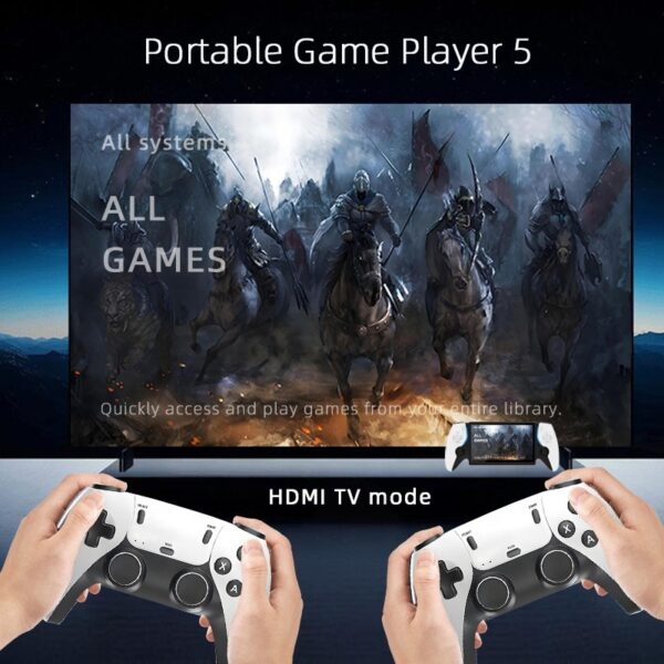 Consola Retro Portátil HC8000 15000 Jogos Ecrã 7" IPS 64GB Saída TV