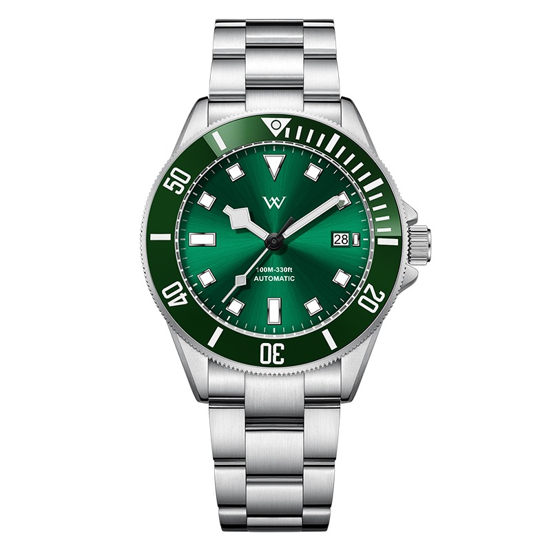 Relógio Automático Welly Merck Inox 316L 085M Movimento Miyota 8215 100m Resistente à Água