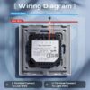 D226X3067_1775497404407_0 (Pack 6) Interruptor Tátil de Parede Inteligente 1 Via Vidro Temperado sem Cabo Neutro BSEED - Branco