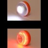 4 Luzes de Emergência LED Magnética Duas Cores Estroboscópica de Segurança - Laranja/Branco