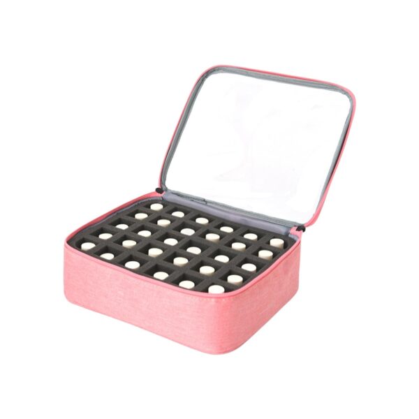 D226X3070_1775497720579_0 Mala Organizadora de Vernizes e Óleos Essenciais para 30 Frascos - Transparente