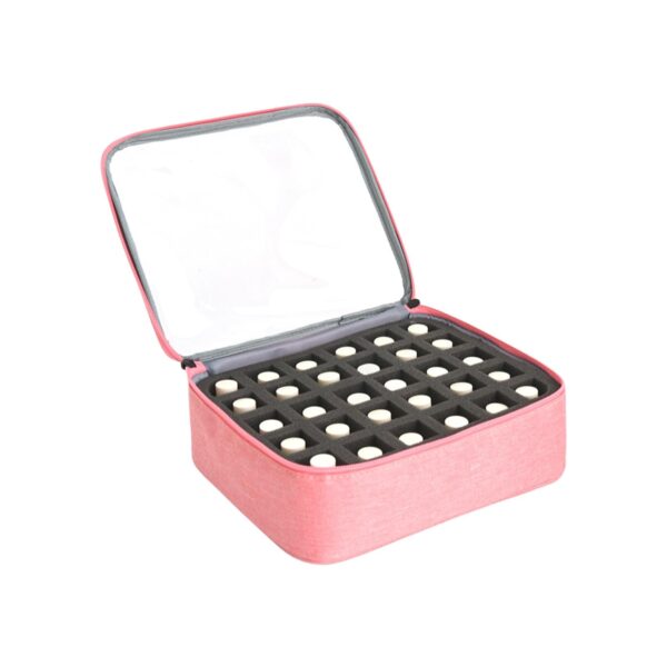 D226X3070_1775497720579_1 Mala Organizadora de Vernizes e Óleos Essenciais para 30 Frascos - Transparente