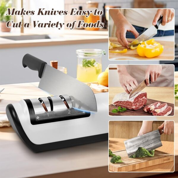 D226X3073_1775498298551_6 Afiador de Facas Elétrico Vicloon 5 em 1 Profissional USB Baixo Ruído - Preto