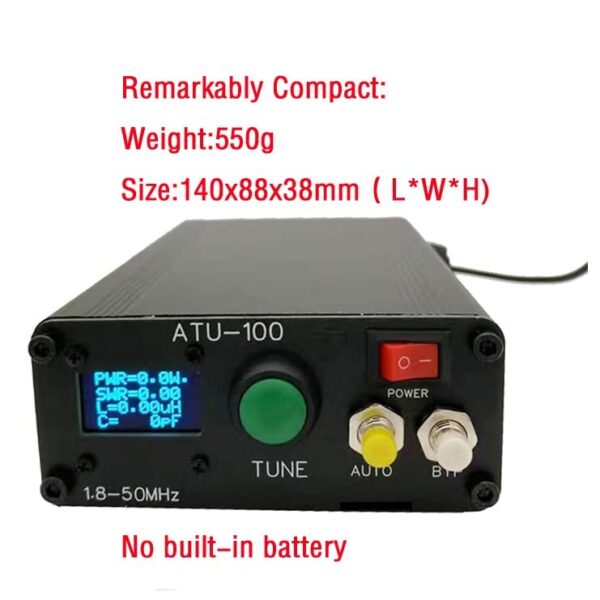 Sintonizador de Antena Automático ATU-100 100W Onda Curta Montado N7DDC Versão 3.2