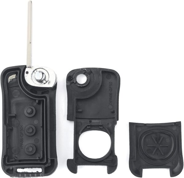 D226X3076_1775499049388_2 (2 Unidades) Capa de Chave 3 Botões para Porsche Cayenne 2003-2012 Heart Horse