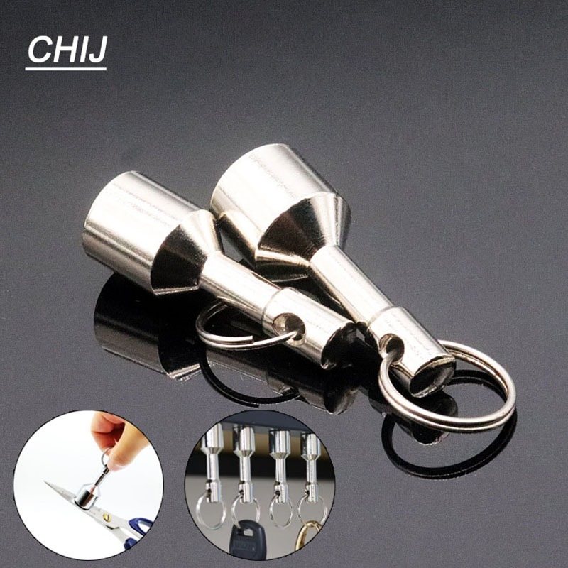 Conjunto de 10 Chaveiros Magnéticos Fortes em Neodímio 12mm Anti-perda para Ferramentas