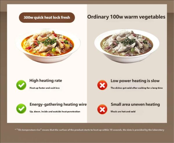 D226X3099_1775563785689_11 Placa de Aquecimento Elétrica para Alimentos Dobrável 3 Níveis de Temperatura HOMEFISH 66x38cm