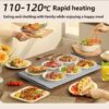 D226X3099_1775563785689_12 Placa de Aquecimento Elétrica para Alimentos Dobrável 3 Níveis de Temperatura HOMEFISH 66x38cm