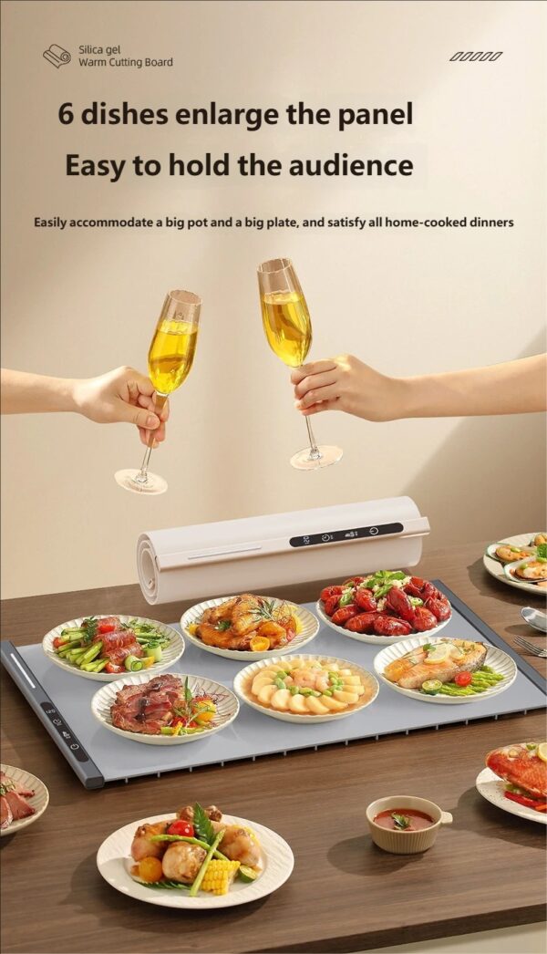 D226X3099_1775563785689_18 Placa de Aquecimento Elétrica para Alimentos Dobrável 3 Níveis de Temperatura HOMEFISH 66x38cm