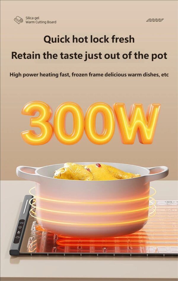 D226X3099_1775563785689_7 Placa de Aquecimento Elétrica para Alimentos Dobrável 3 Níveis de Temperatura HOMEFISH 66x38cm