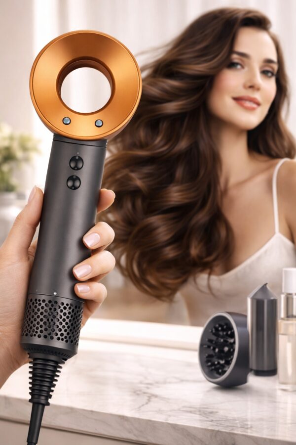 D226X3102_1775572292649_6 Secador de Cabelo Estilo Dyson Iões Negativos com 6 acessórios Sem Lâminas 220V Estilização