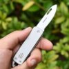 Mini Faca Dobrável Mini EDC Alta Dureza Multiusos para Porta-chaves e Acampamento