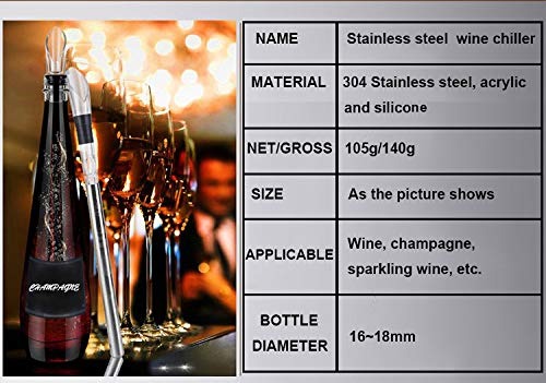 Refrigerador de Vinho Dernord 3 em 1 com Arejador e Vertedor em Aço Inox - Preto