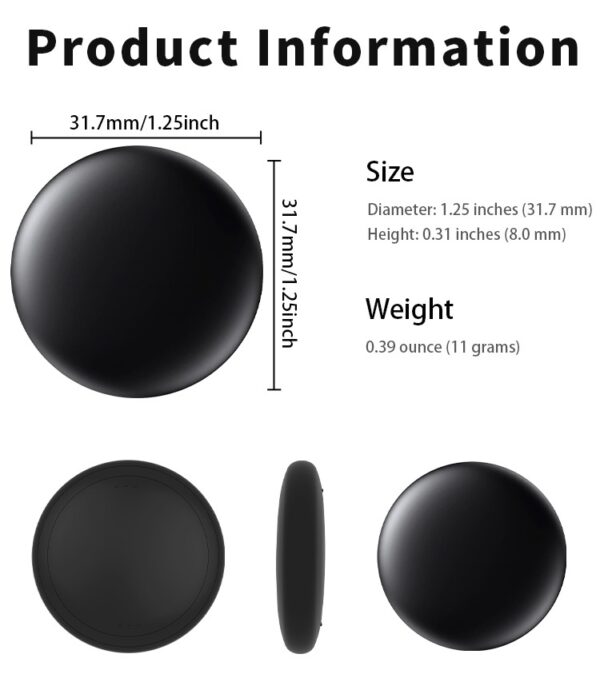 D226X3123_1775581628022_0 (Pack 4) Rastreador iTag RSH Inteligente Apple Find My com Capa Silicone Magnética - Branco