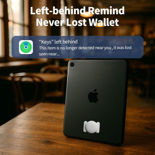 D226X3123_1775581628022_1 (Pack 4) Rastreador iTag RSH Inteligente Apple Find My com Capa Silicone Magnética - Branco