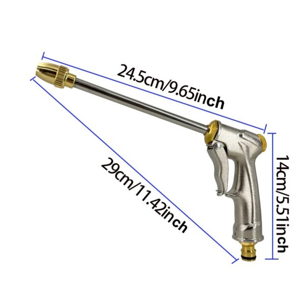 Pistola de Água de Metal para lavagem de carros e jardim de alta pressão