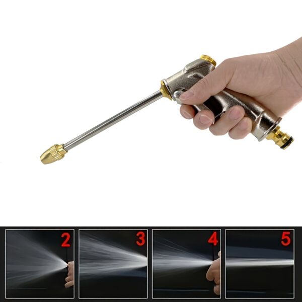 Pistola de Água de Metal para lavagem de carros e jardim de alta pressão