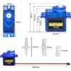 Micro Servo Motor 1.6kg/cm 180 Graus SG90 9g RC Robótica