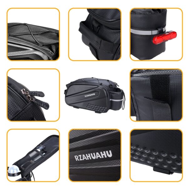 D226X3162_1775662674865_4 Mala / Alforge de Bicicleta Rígido Grande Capacidade Impermeável - Preto