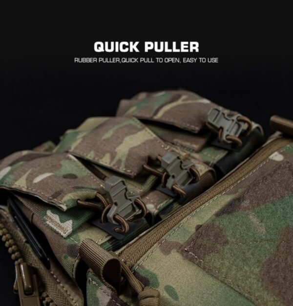 Painel Traseiro Tático V5 Banger Pouch Zip-on FCPC 3 Bolsos GP - Multicam