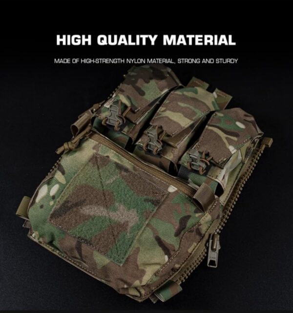 Painel Traseiro Tático V5 Banger Pouch Zip-on FCPC 3 Bolsos GP - Multicam